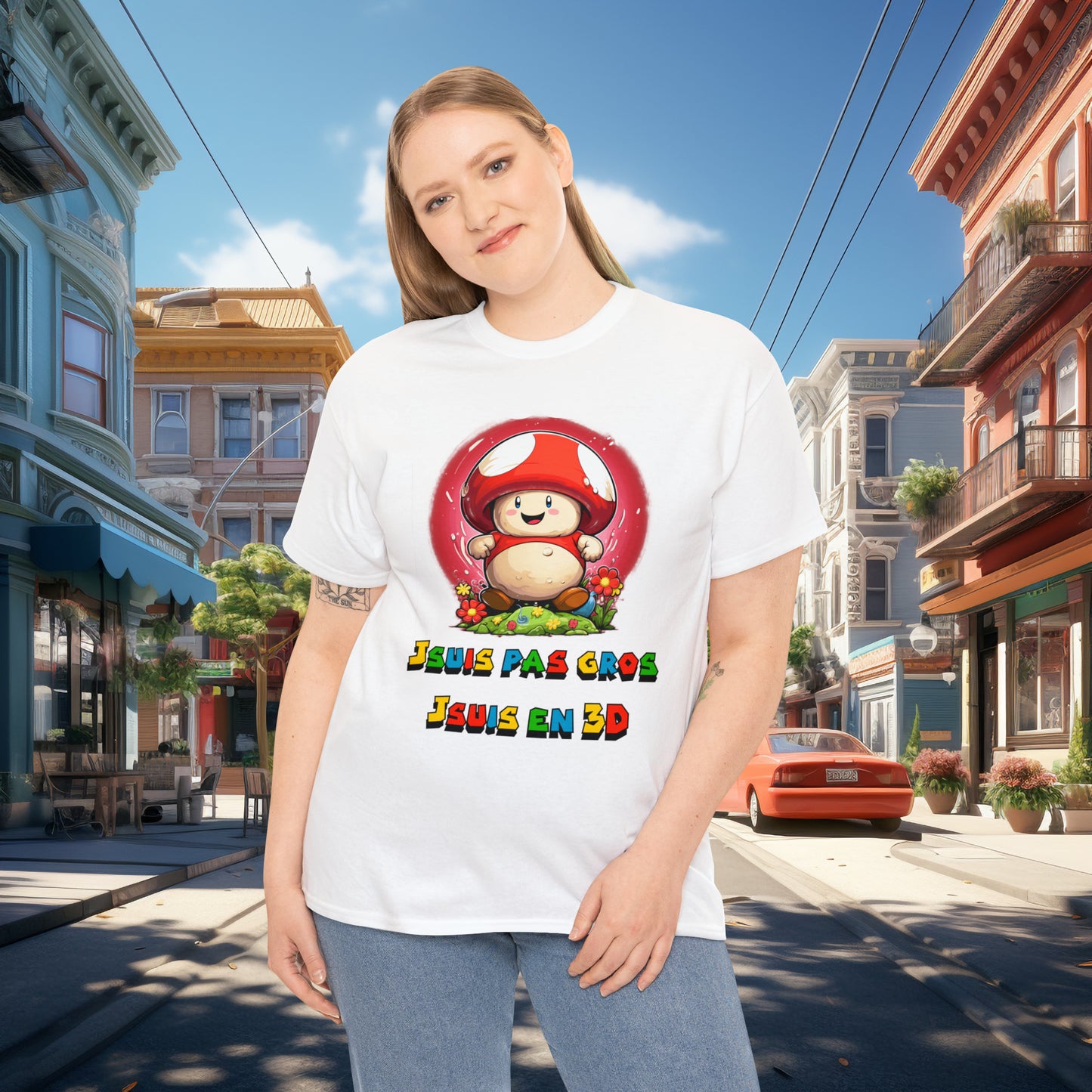 Jsuis pas gros, jsuis en 3D - T-shirt