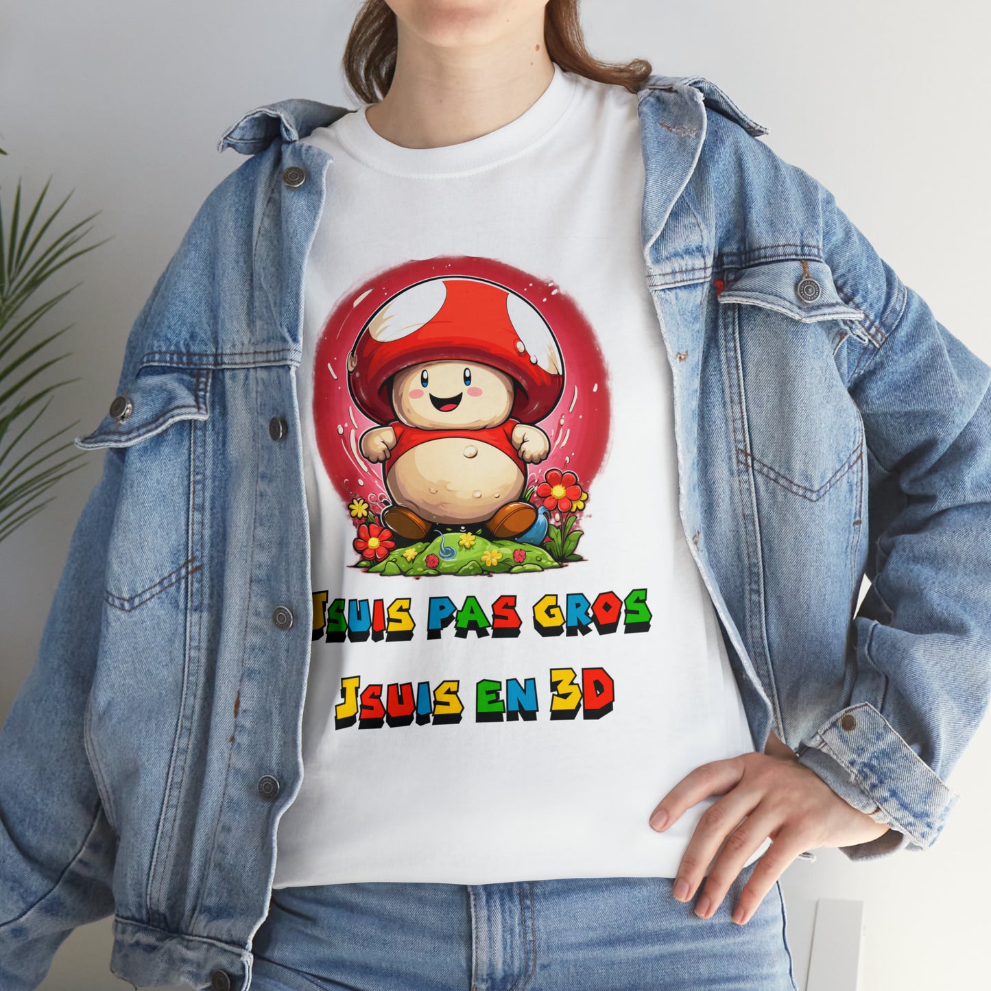 Jsuis pas gros, jsuis en 3D - T-shirt