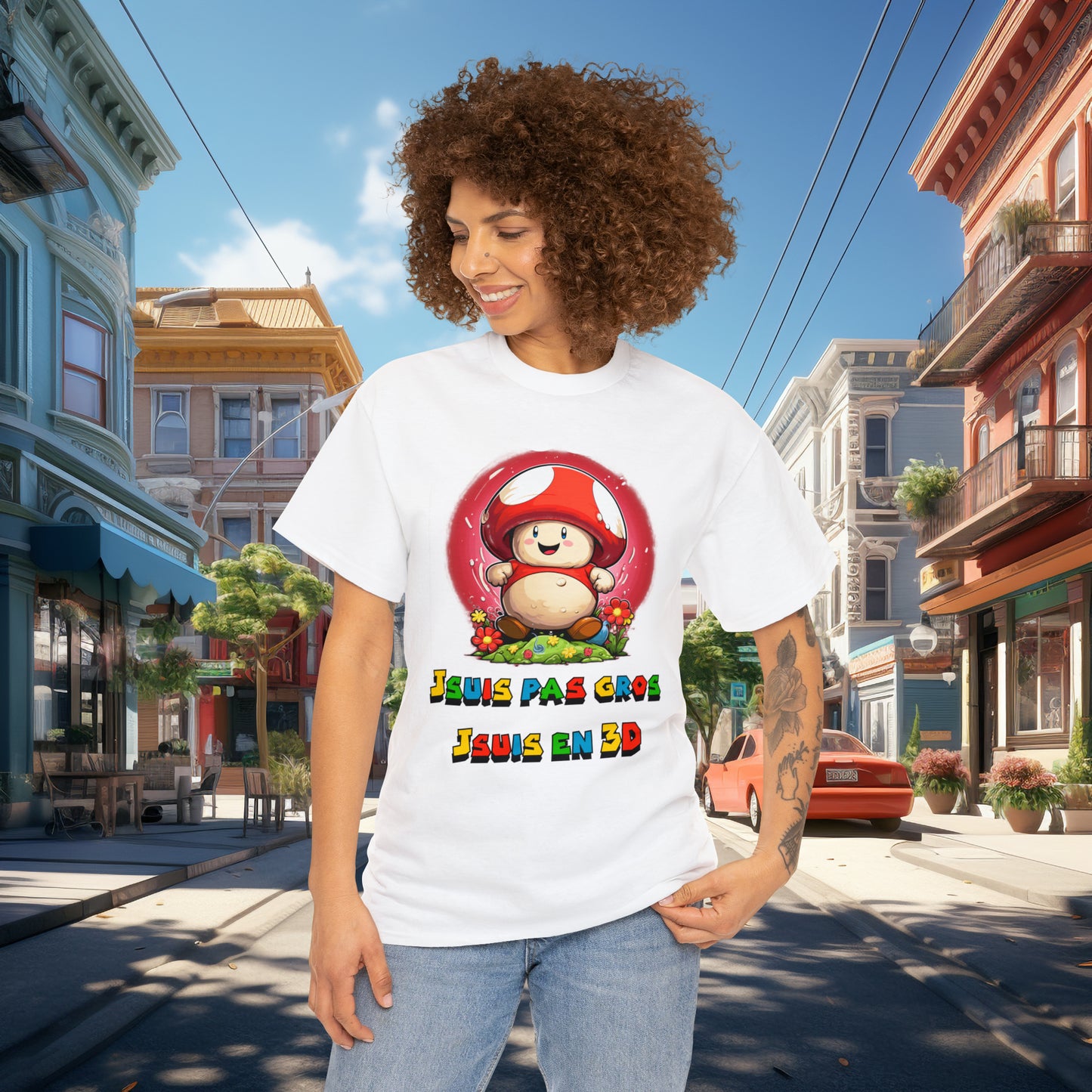 Jsuis pas gros, jsuis en 3D - T-shirt