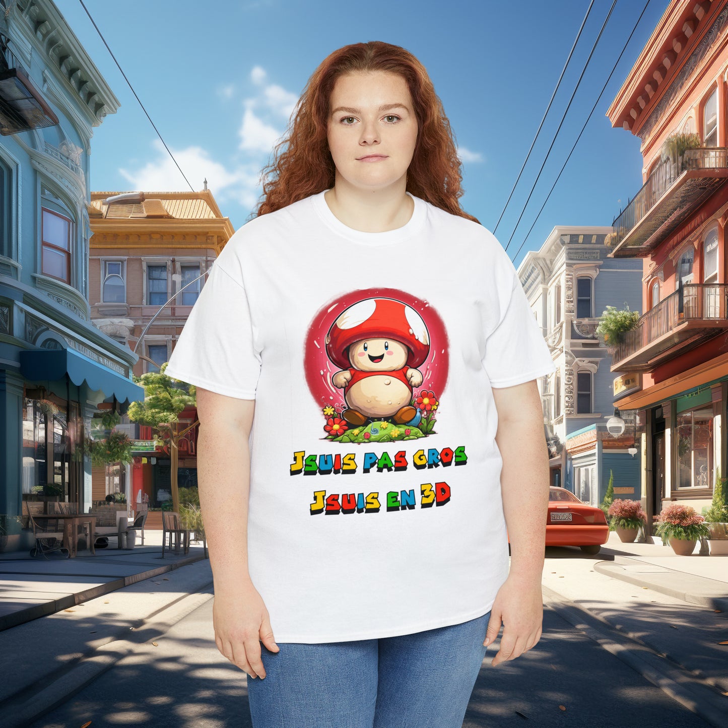 Jsuis pas gros, jsuis en 3D - T-shirt