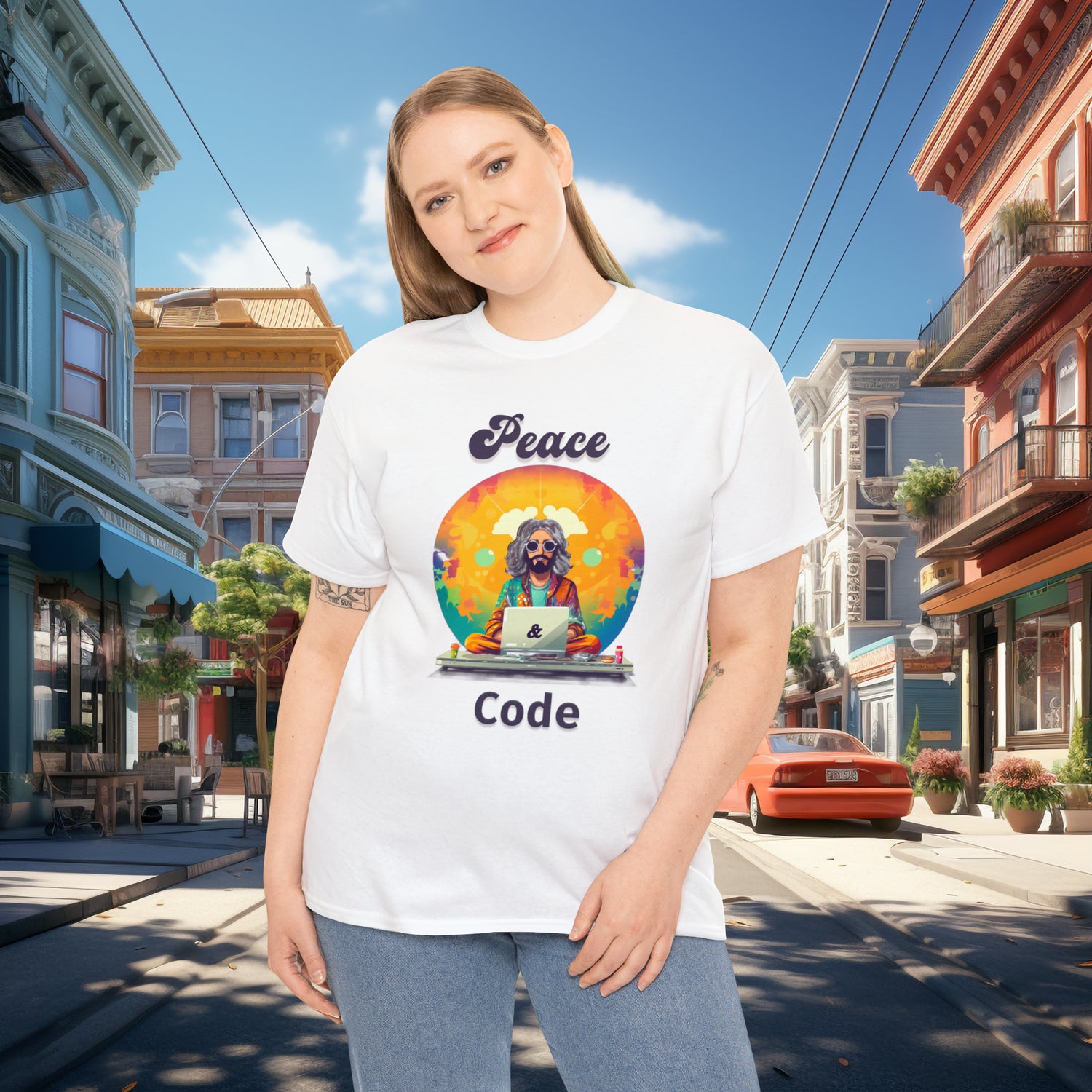 Peace & Code - T-shirt