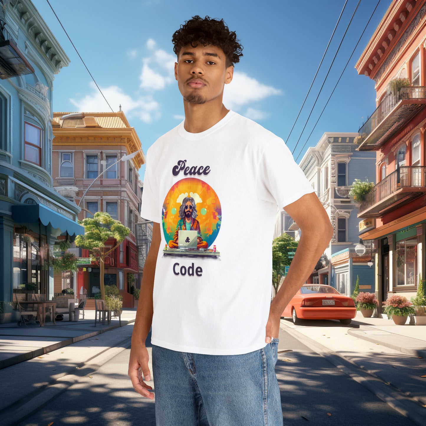 Peace & Code - T-shirt